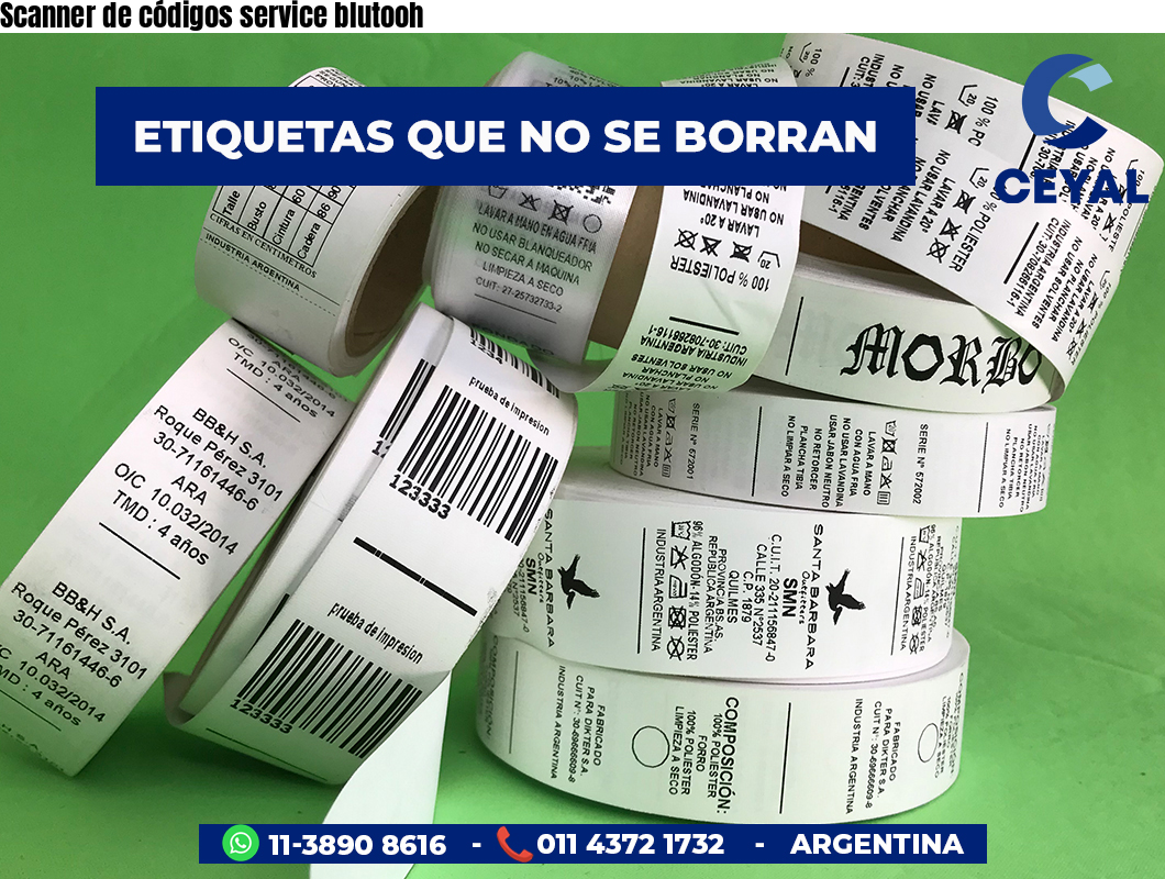 Scanner de códigos service blutooh