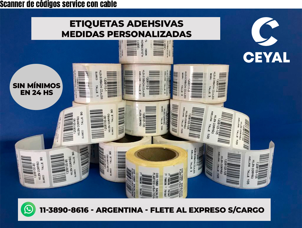 Scanner de códigos service con cable