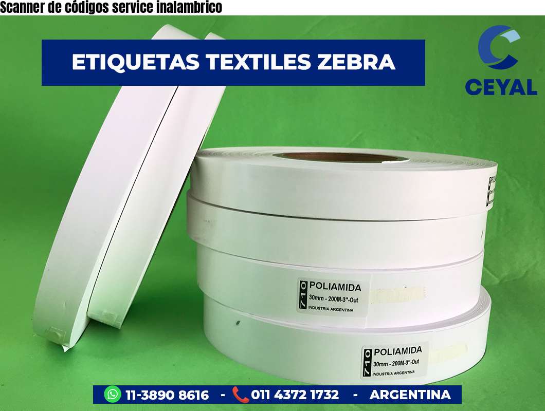 Scanner de códigos service inalambrico