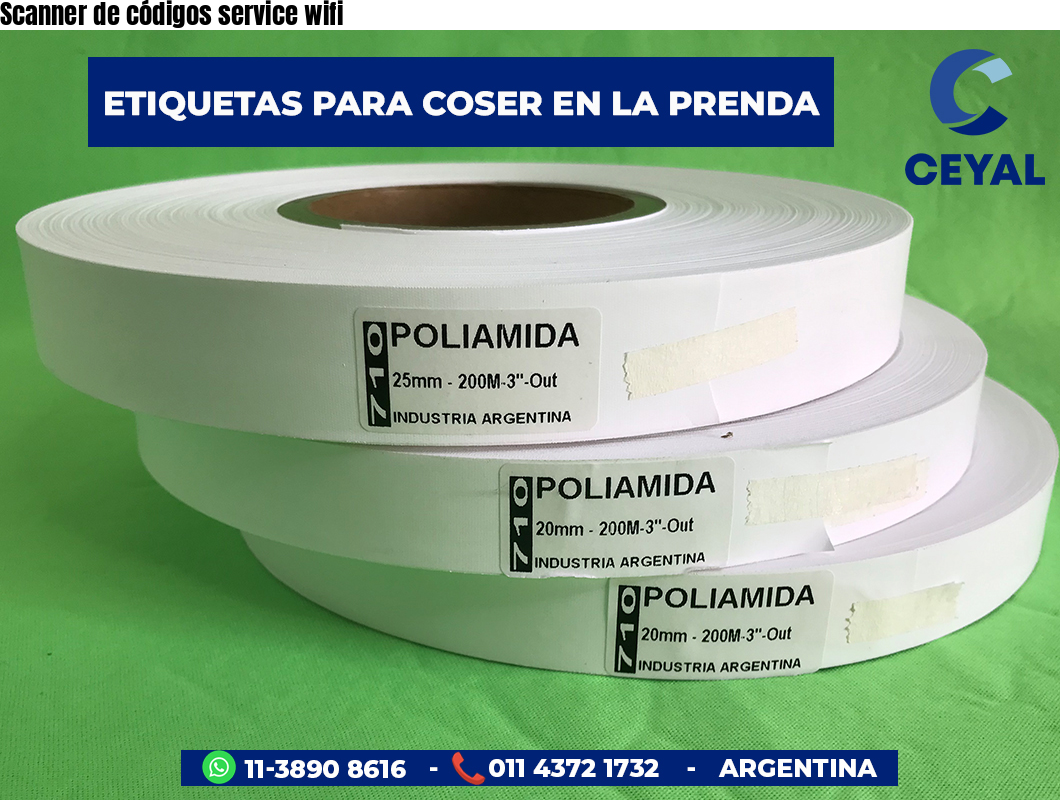 Scanner de códigos service wifi