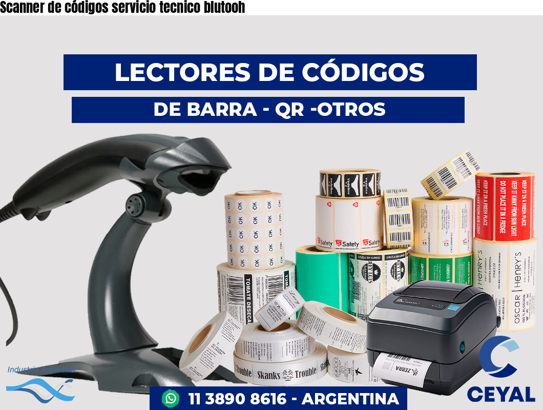 Scanner de códigos servicio tecnico blutooh