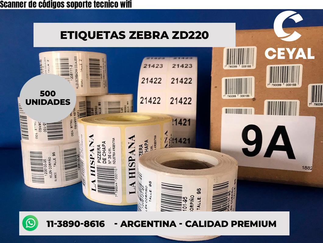 Scanner de códigos soporte tecnico wifi