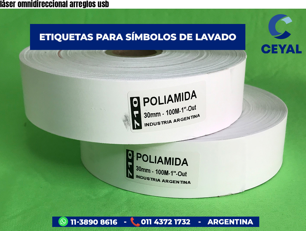 láser omnidireccional arreglos usb