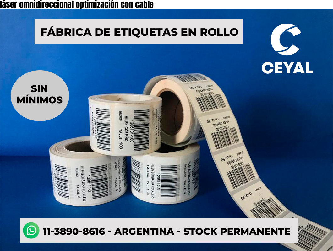 láser omnidireccional optimización con cable