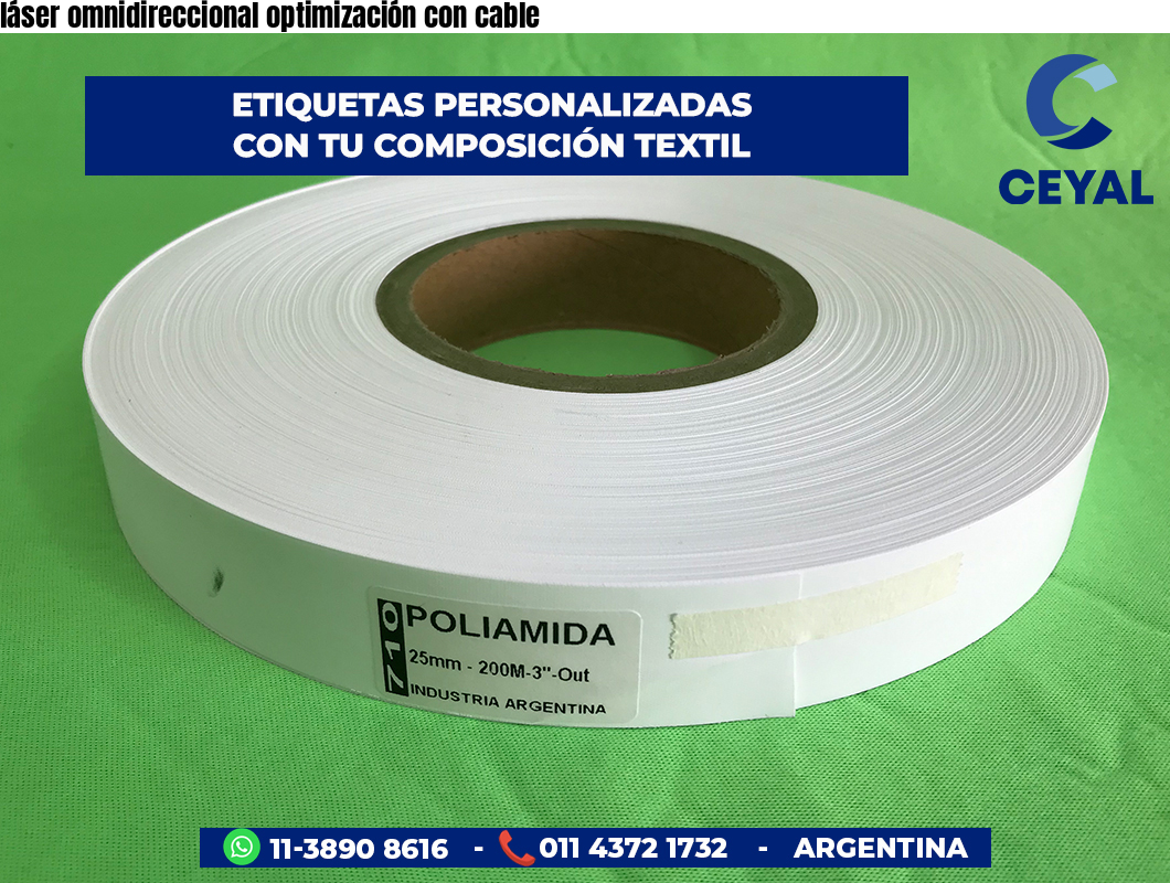 láser omnidireccional optimización con cable