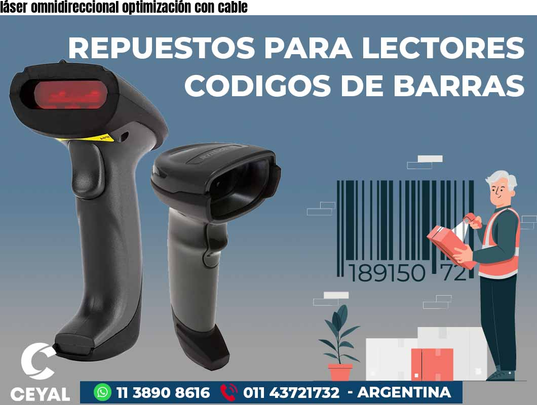 láser omnidireccional optimización con cable