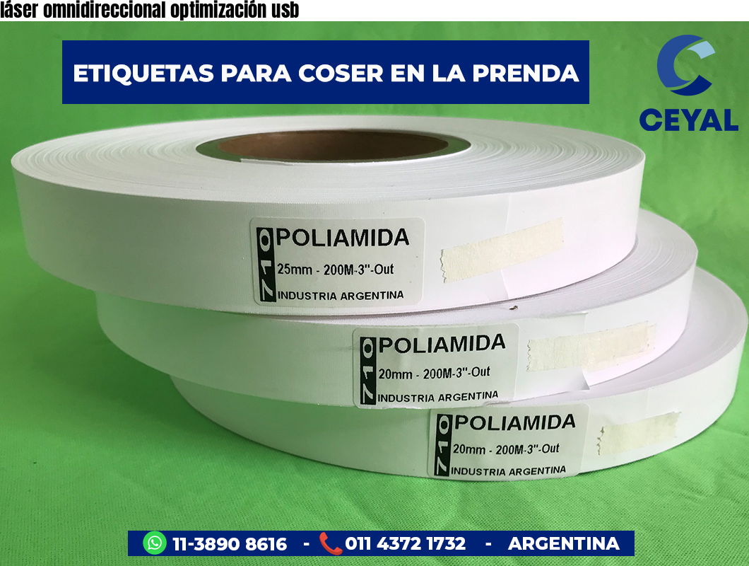 láser omnidireccional optimización usb