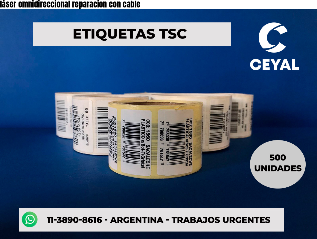láser omnidireccional reparacion con cable