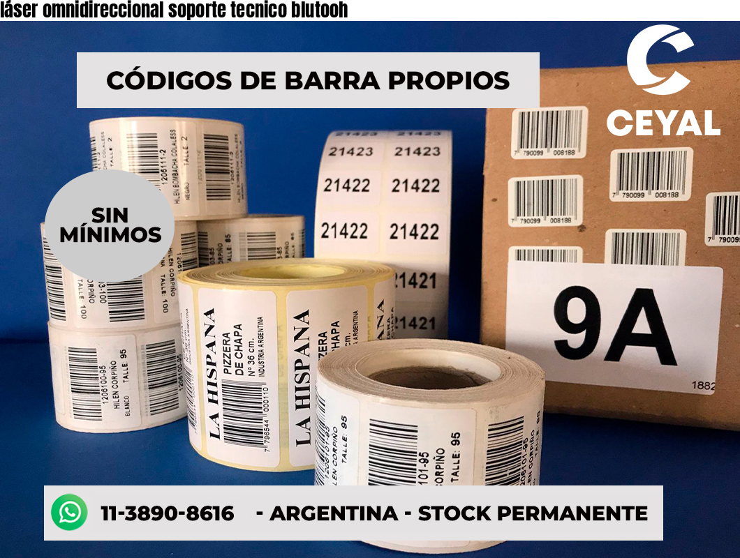 láser omnidireccional soporte tecnico blutooh