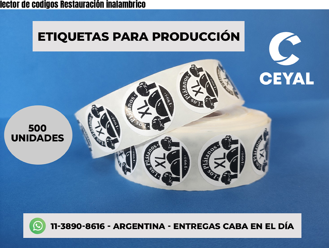 lector de codigos Restauración inalambrico
