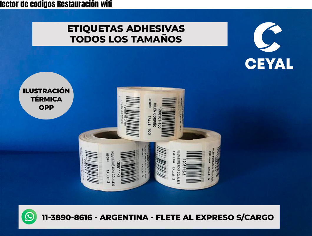 lector de codigos Restauración wifi