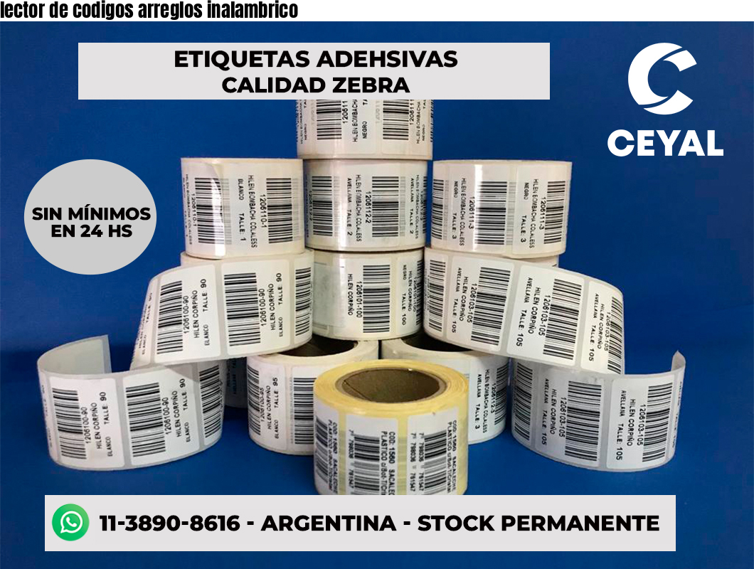 lector de codigos arreglos inalambrico