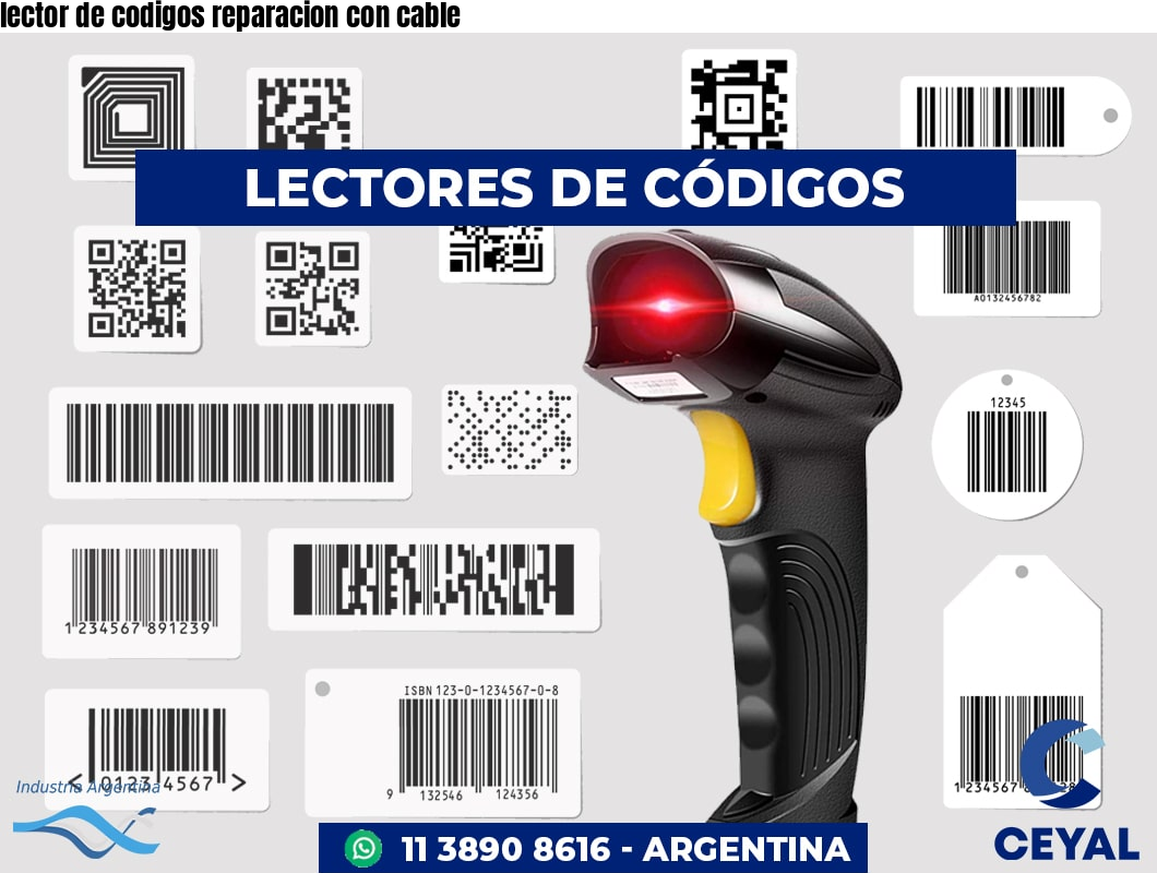lector de codigos reparacion con cable