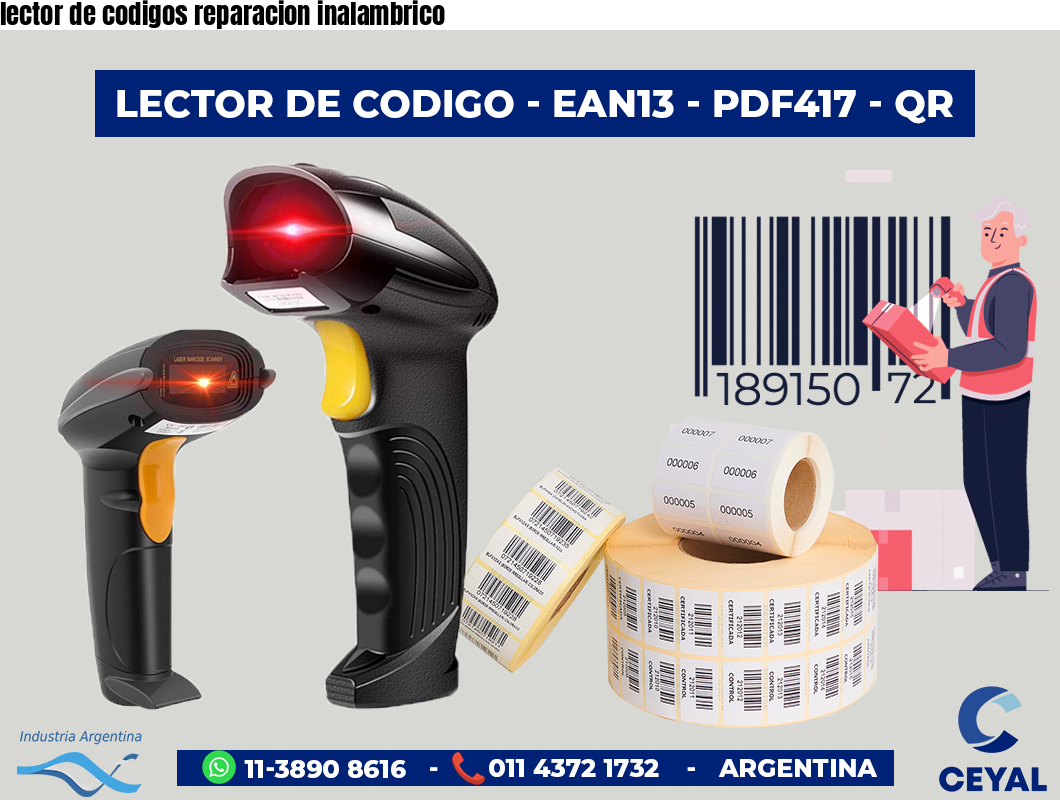 lector de codigos reparacion inalambrico