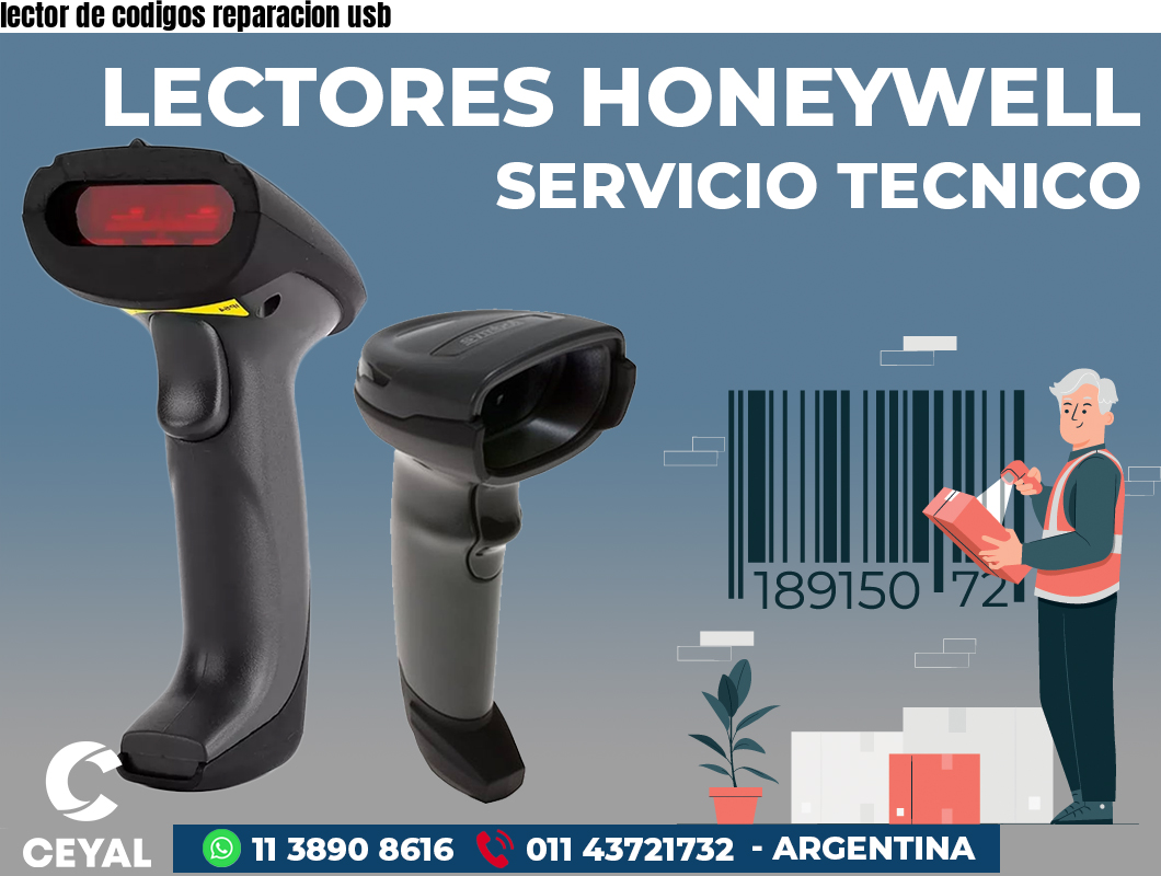 lector de codigos reparacion usb