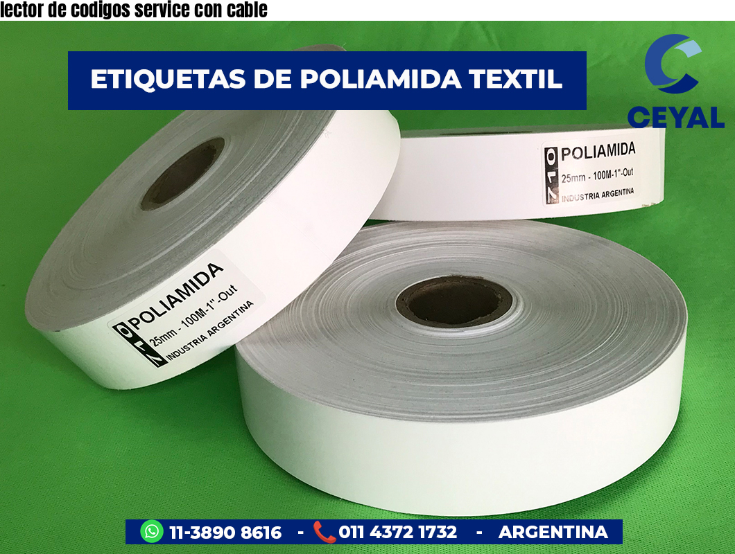 lector de codigos service con cable