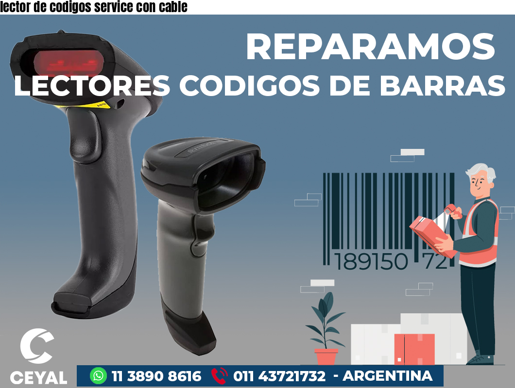 lector de codigos service con cable