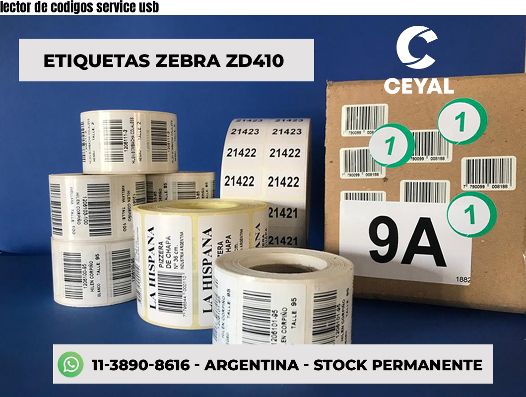 lector de codigos service usb