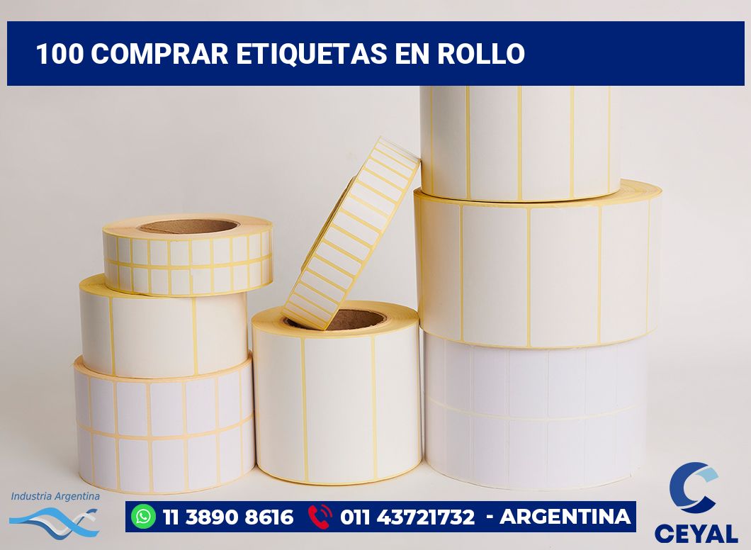 100 Comprar etiquetas en rollo