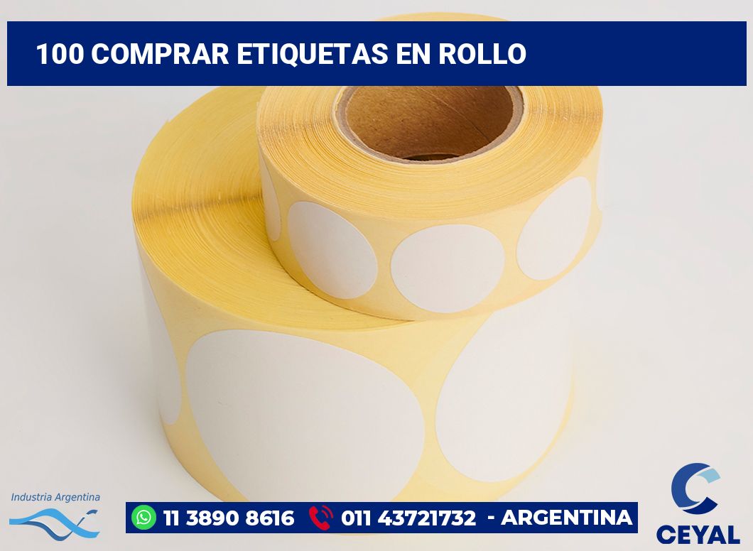 100 Comprar etiquetas en rollo
