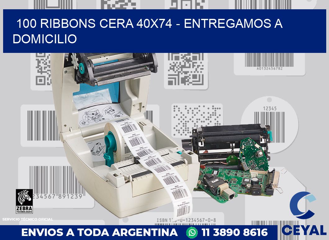 100 Ribbons cera 40x74 - entregamos a domicilio