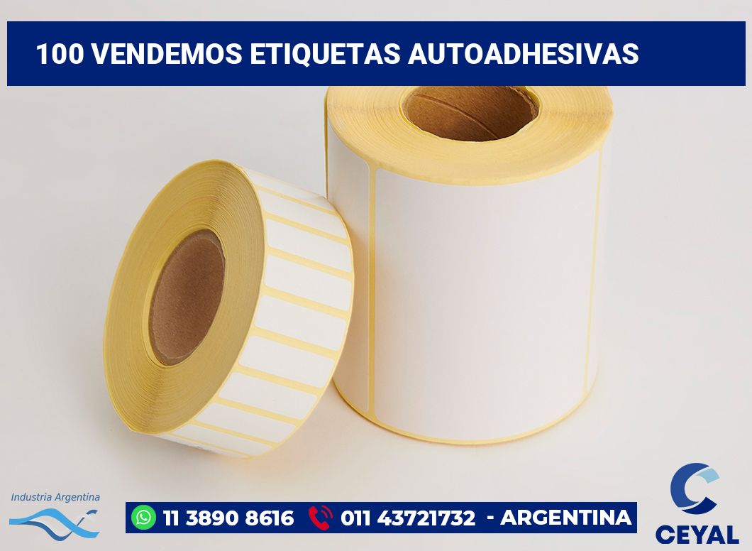 100 Vendemos etiquetas autoadhesivas
