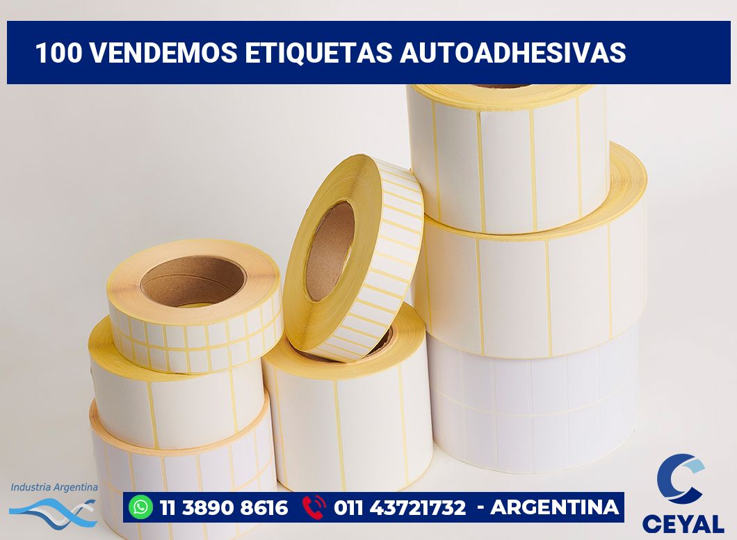 100 Vendemos etiquetas autoadhesivas