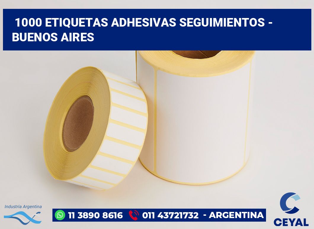 1000 Etiquetas adhesivas seguimientos - buenos aires