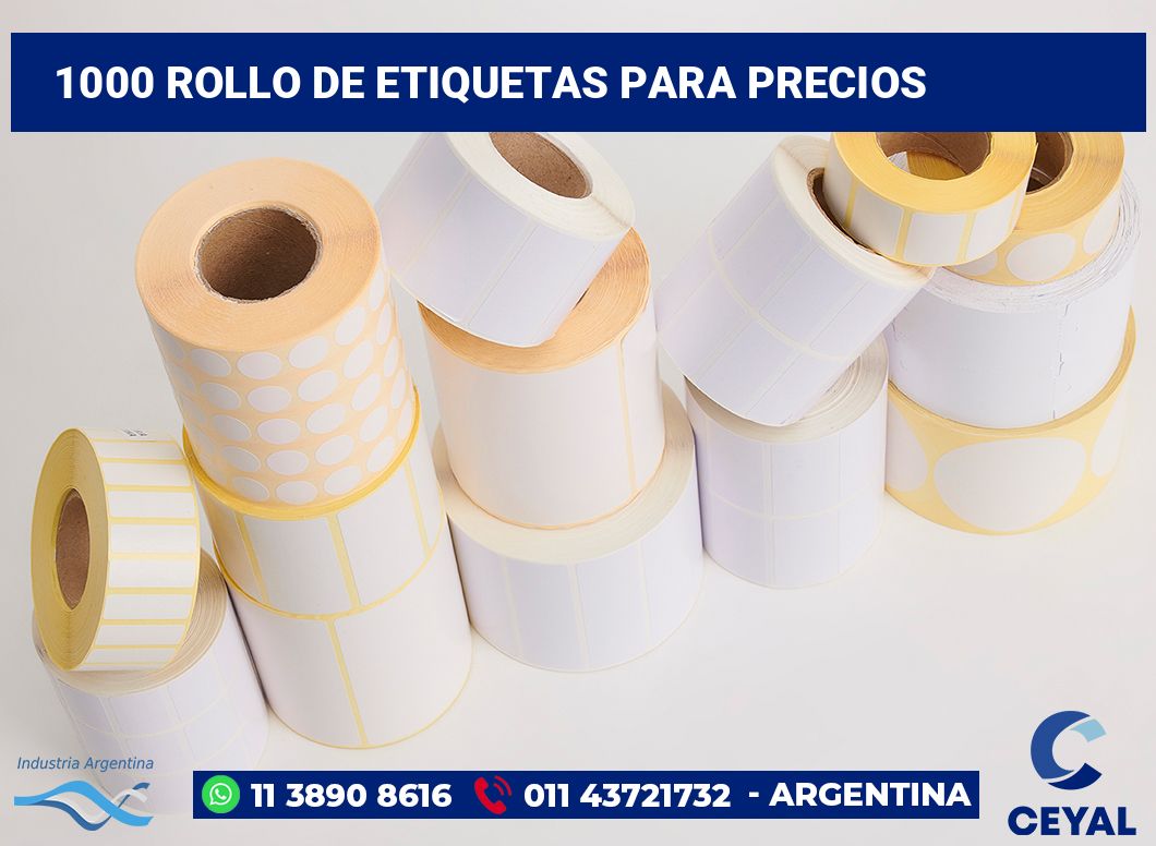 1000 Rollo de etiquetas para precios