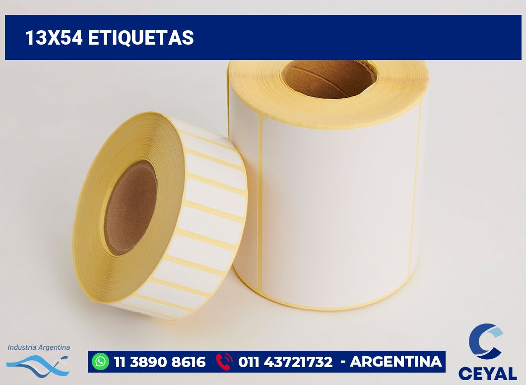 13x54 Etiquetas