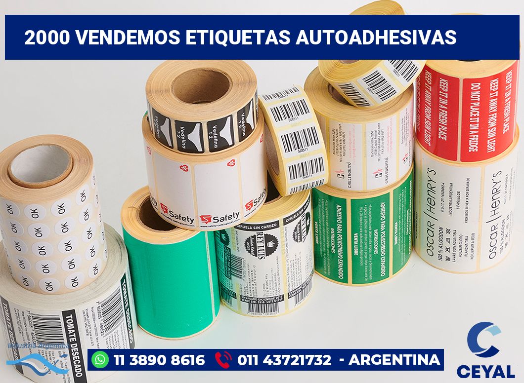 2000 Vendemos etiquetas autoadhesivas