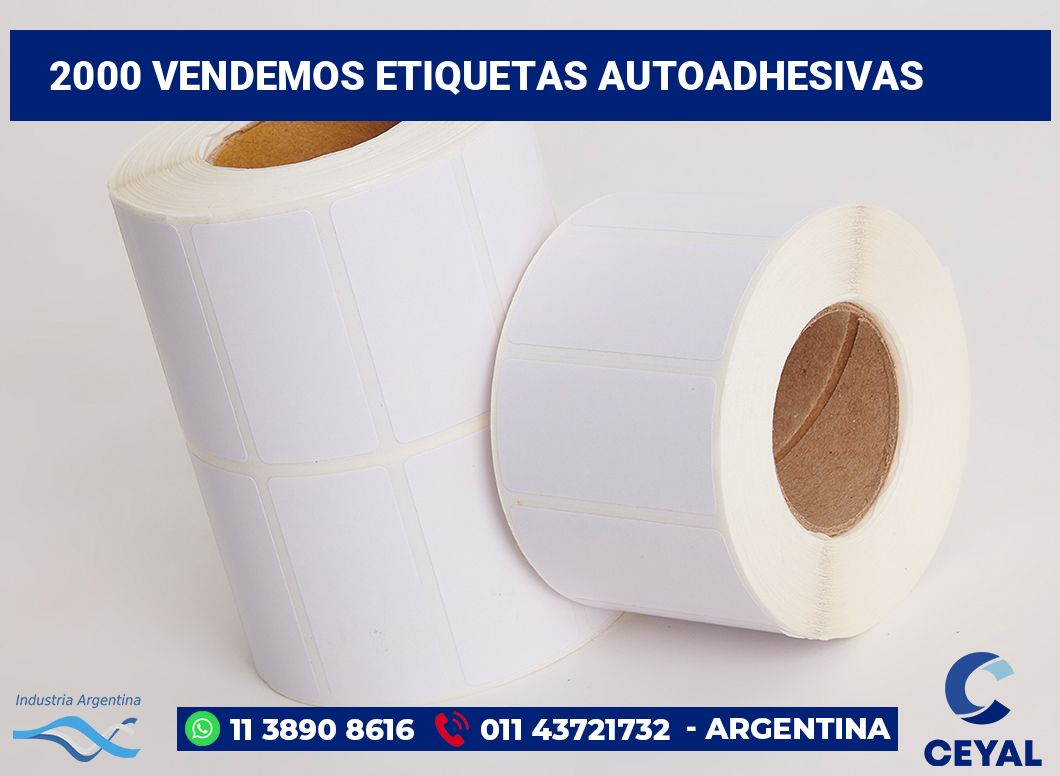 2000 Vendemos etiquetas autoadhesivas
