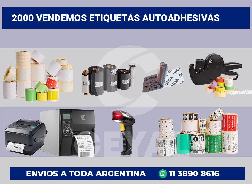2000 Vendemos etiquetas autoadhesivas