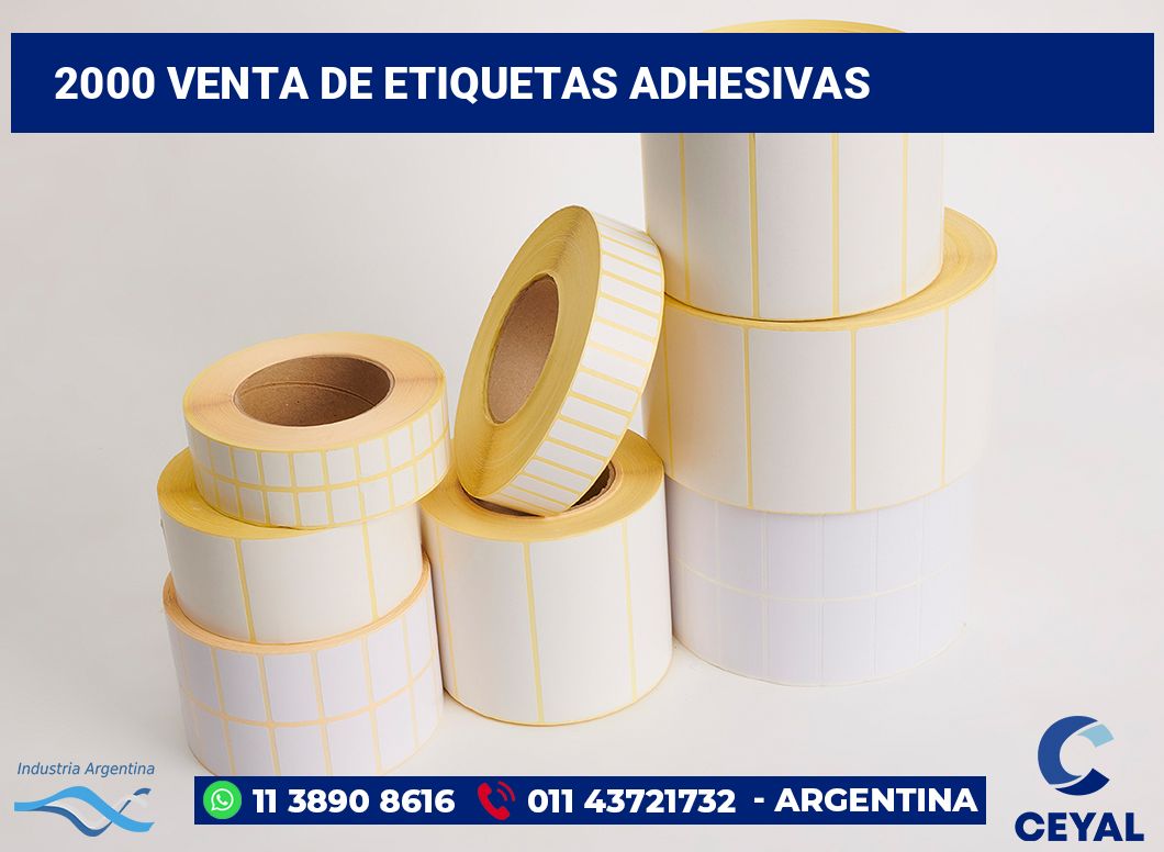 2000 Venta de etiquetas adhesivas