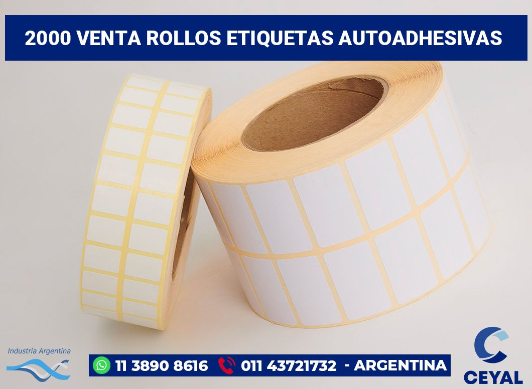 2000 Venta rollos etiquetas autoadhesivas