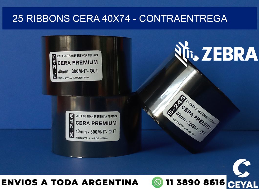 25 Ribbons cera 40x74 - contraentrega