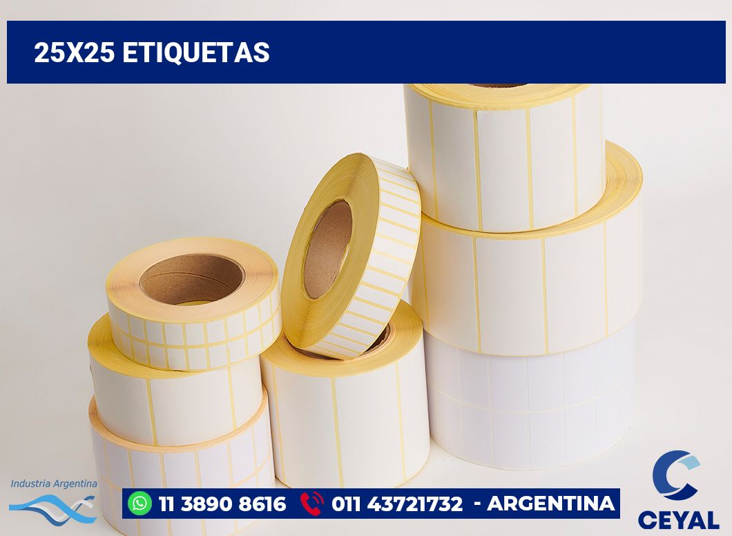 25x25 Etiquetas