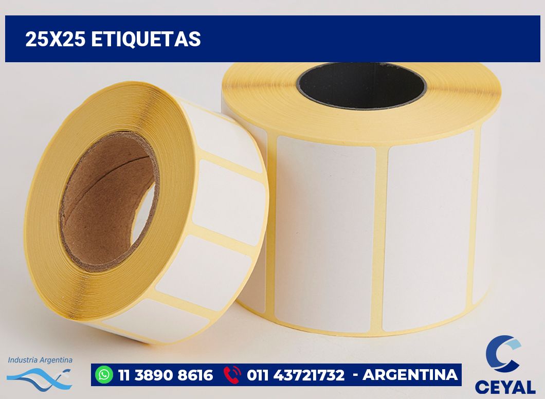 25x25 Etiquetas
