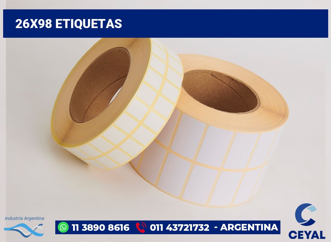26x98 Etiquetas