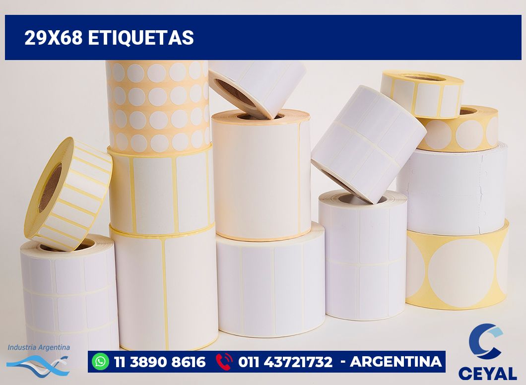 29x68 Etiquetas