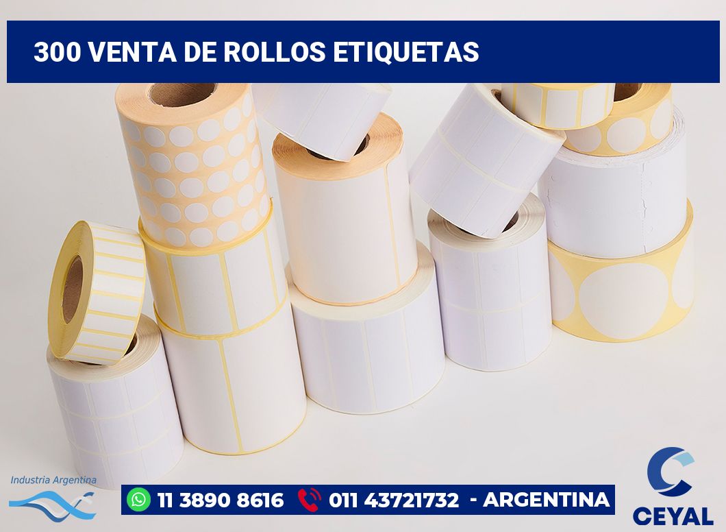 300 Venta de rollos etiquetas