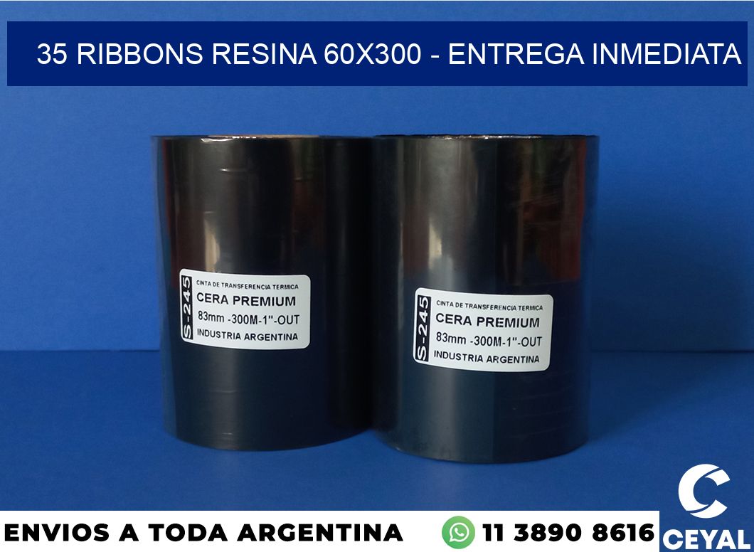 35 Ribbons resina 60×300 – Entrega inmediata