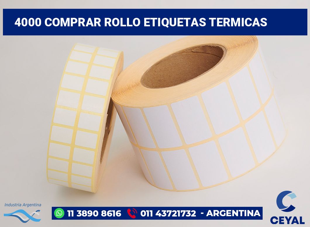 4000 Comprar rollo etiquetas termicas