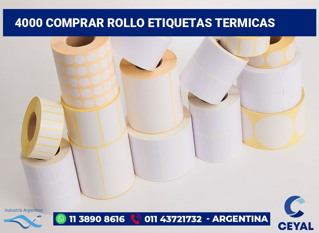 4000 Comprar rollo etiquetas termicas