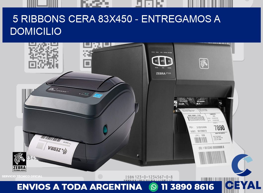 5 Ribbons cera 83x450 - entregamos a domicilio