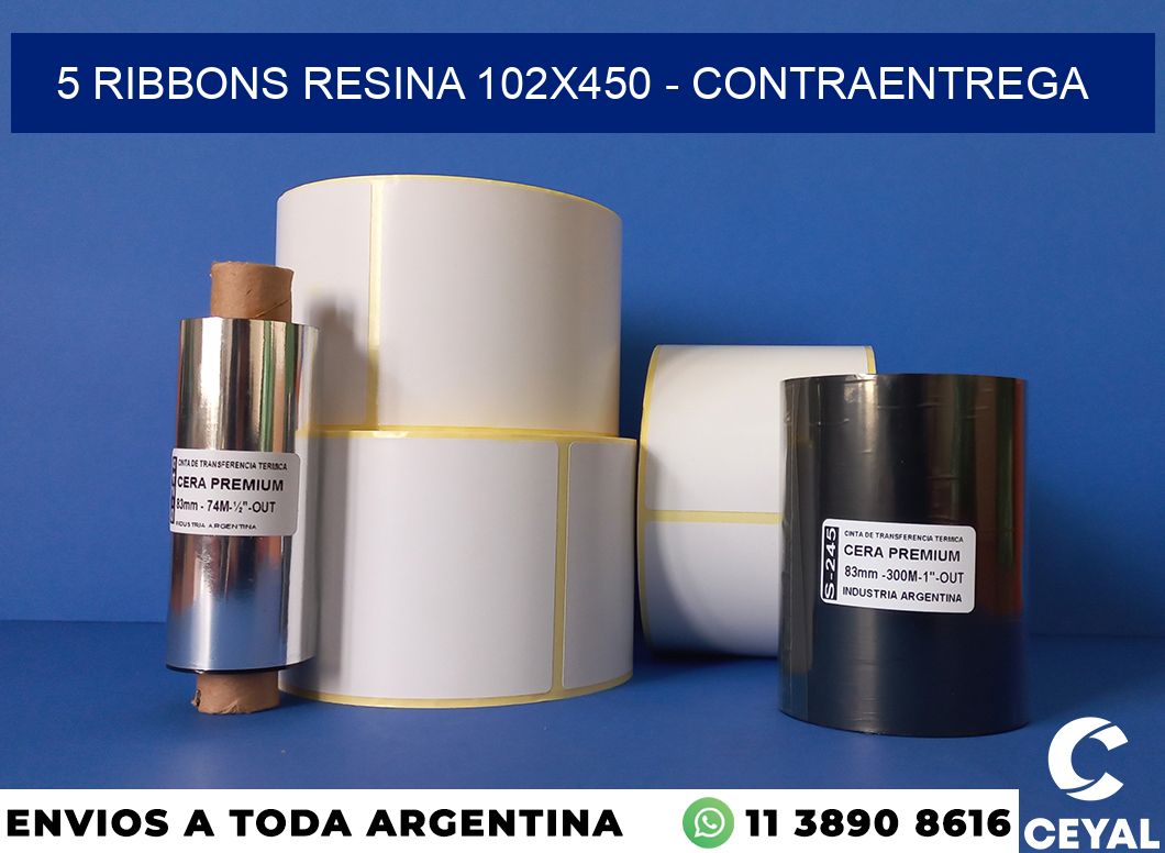 5 Ribbons resina 102×450 – contraentrega