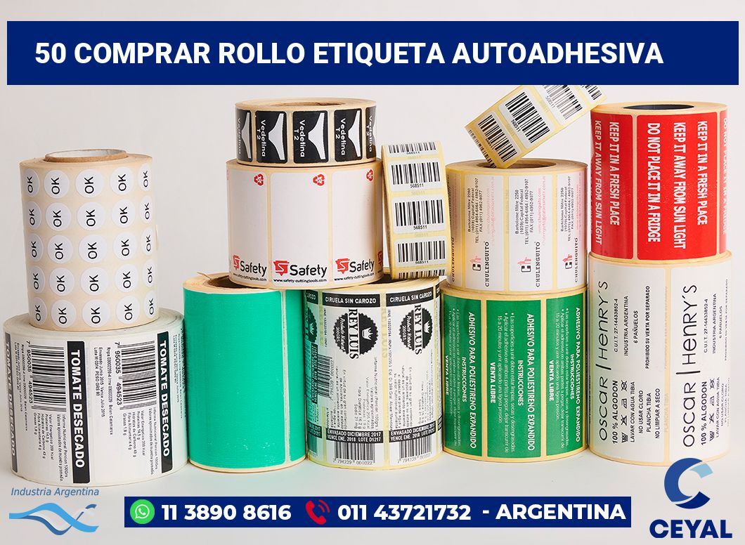 50 Comprar rollo etiqueta autoadhesiva