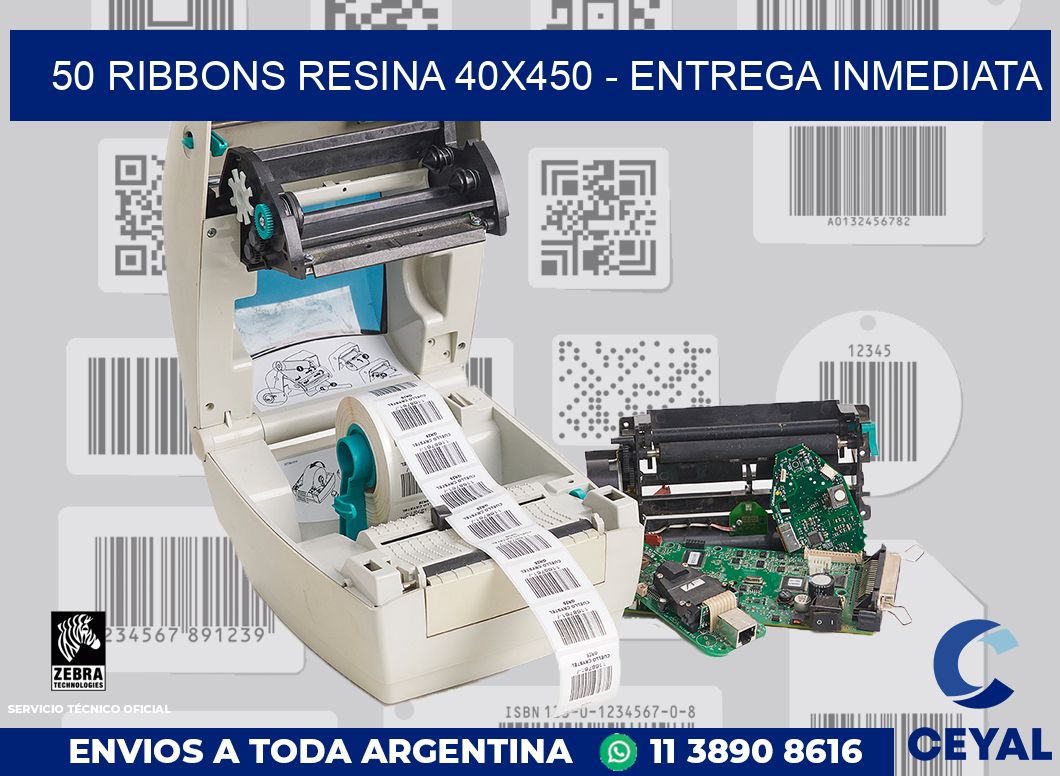 50 Ribbons resina 40x450 - Entrega inmediata