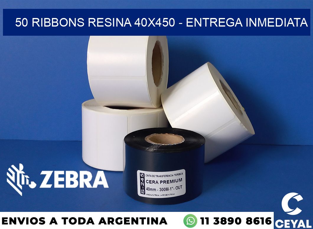 50 Ribbons resina 40x450 - Entrega inmediata