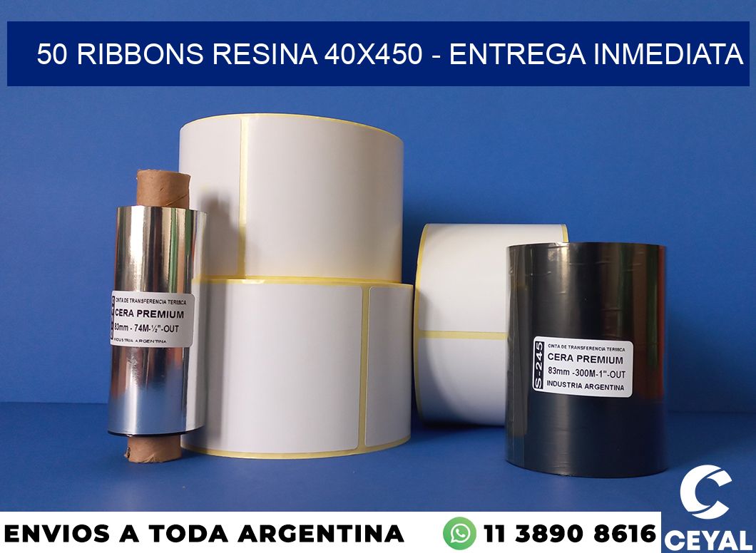 50 Ribbons resina 40×450 – Entrega inmediata